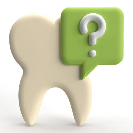 Preguntas frecuentes dentales  3D Icon