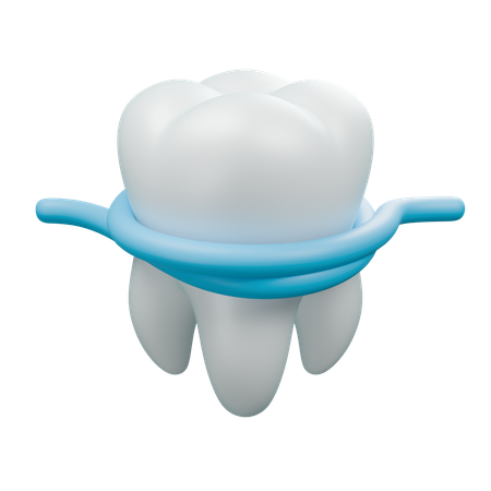 デンタルフロス  3D Icon