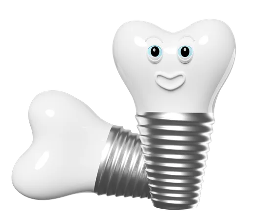 Dental implant  3D Illustration