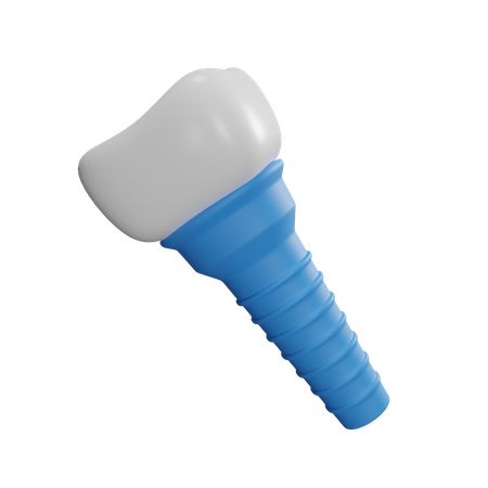 Dental Implant  3D Icon
