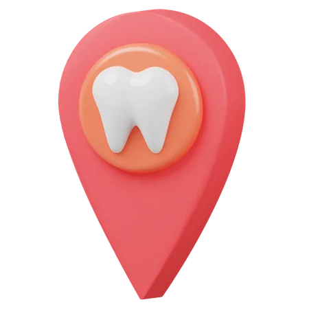 Dental location  3D Icon