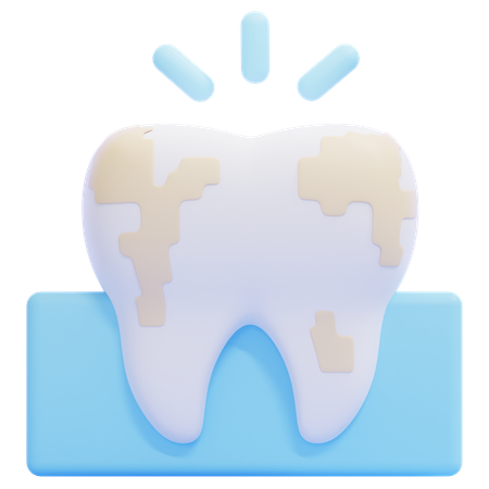 Dental Plaque  3D Icon