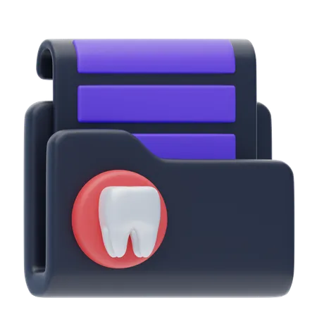 Dental Record  3D Icon