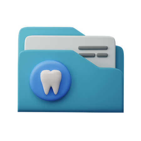 Dental Record  3D Icon