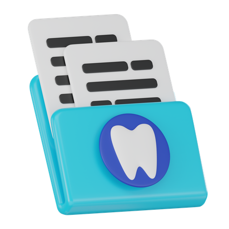 Dental Record  3D Icon