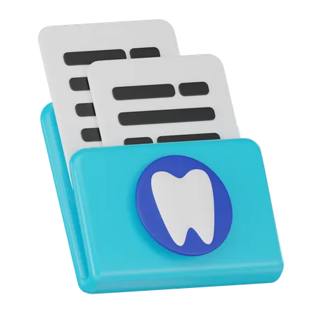 Dental Record  3D Icon