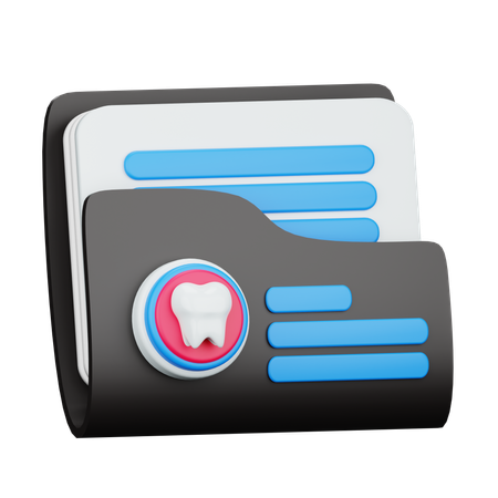 Dental Record  3D Icon