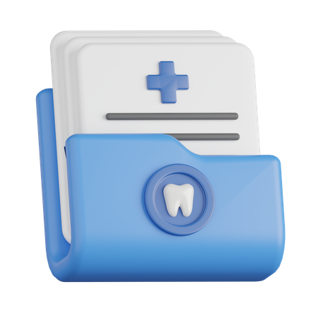 Dental Record  3D Icon