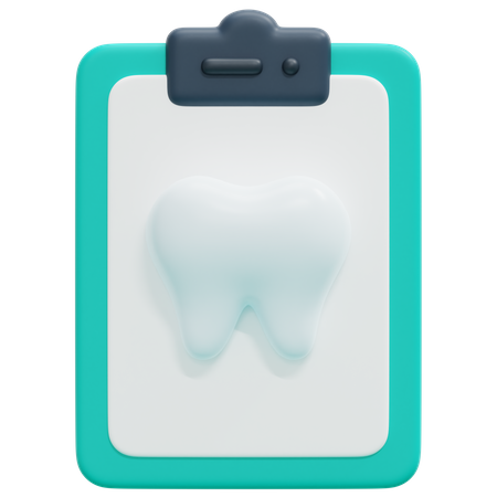 Dental Record 3D Icon