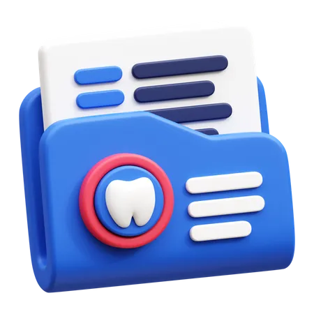 Dental Record  3D Icon