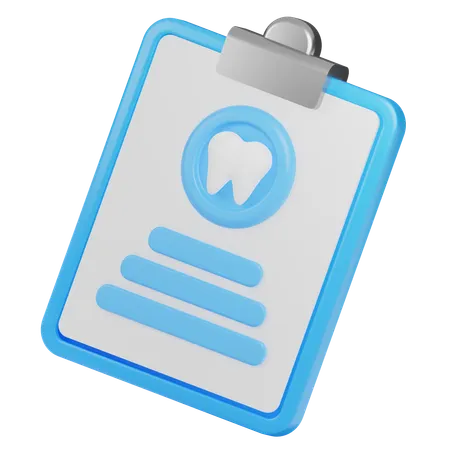 Dental report  3D Icon