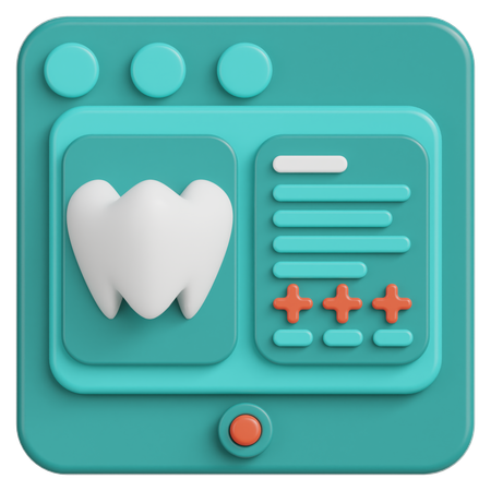 Dental Scan  3D Icon