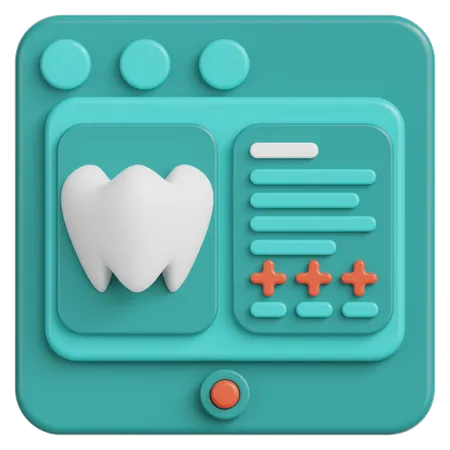 Dental Scan  3D Icon