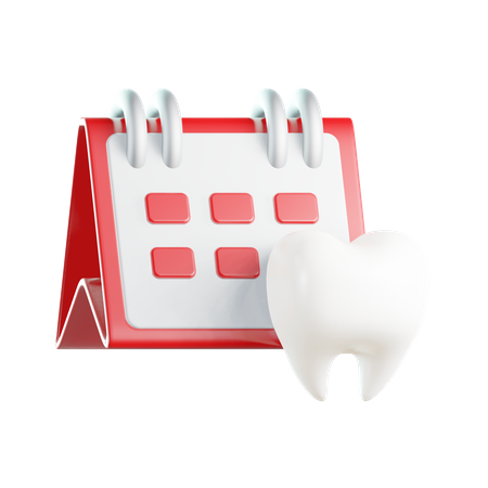 Dental Schedule 3D Illustration