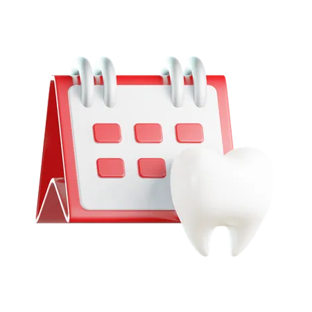 Dental Schedule 3D Icon