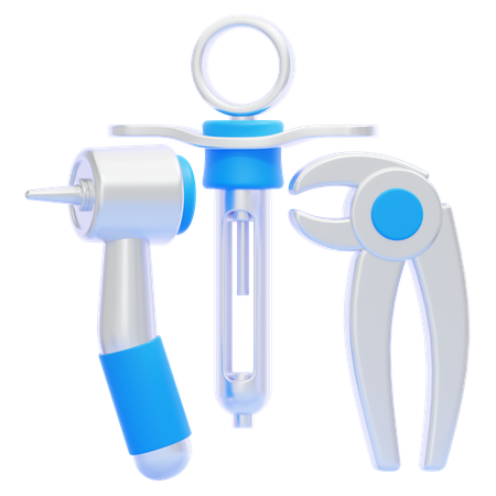 Dental Tools  3D Icon