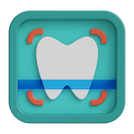 Dental X-Ray  3D Icon