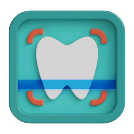 Dental X-Ray  3D Icon
