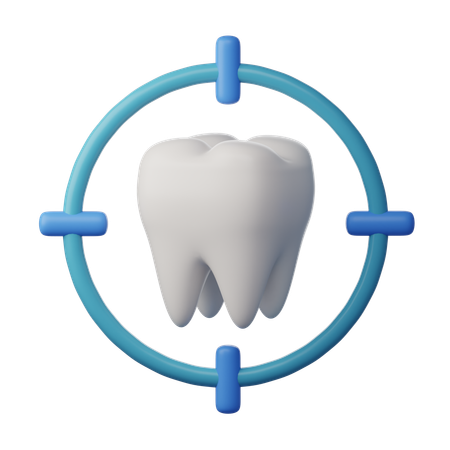 Alvo de dente  3D Icon