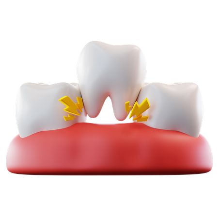 Dente caiu  3D Icon