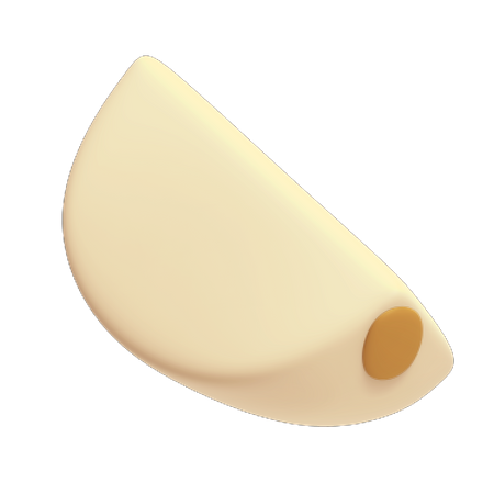 Dente de alho  3D Illustration