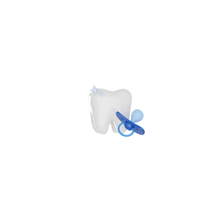 Dente de leite  3D Icon