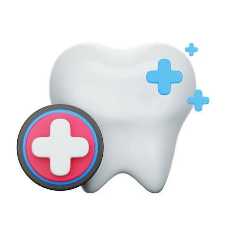 Dente forte  3D Icon