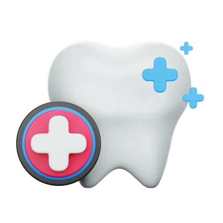 Dente forte  3D Icon