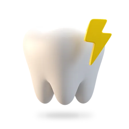 Dente forte  3D Illustration