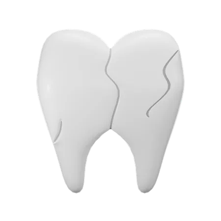 Dente quebrado  3D Icon