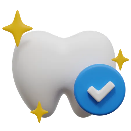 Dente saudável  3D Icon