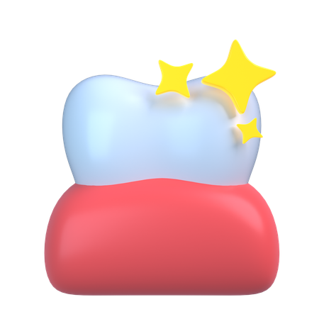 Dente Saudável  3D Icon