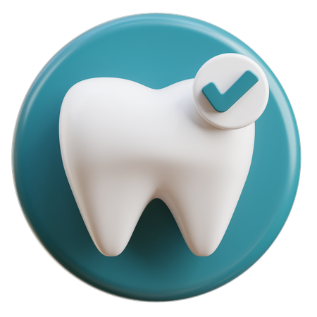 Dente saudável  3D Icon