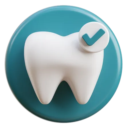 Dente saudável  3D Icon