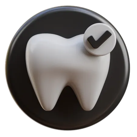 Dente saudável  3D Icon