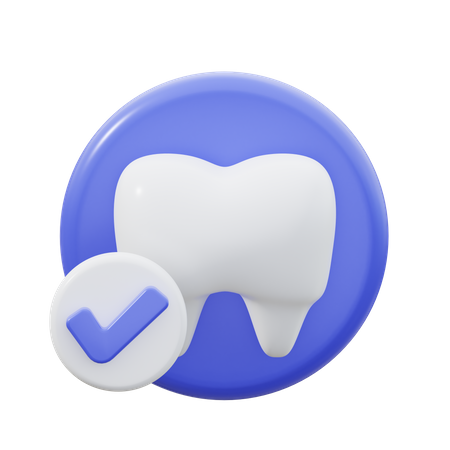 Dente saudável  3D Icon