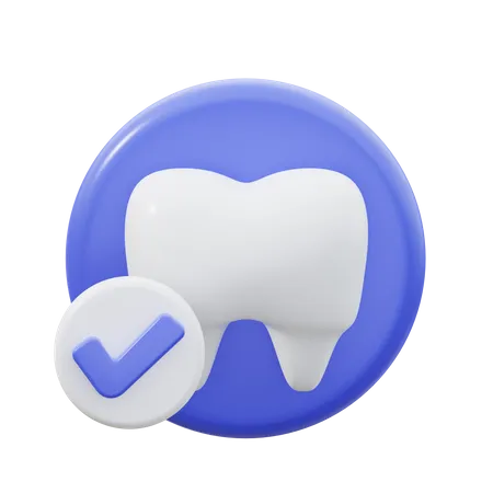 Dente saudável  3D Icon