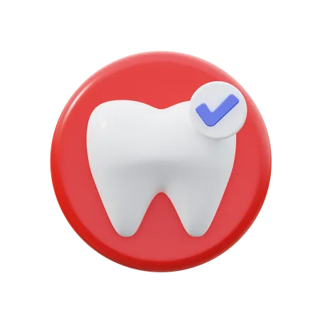 Dente saudável  3D Icon