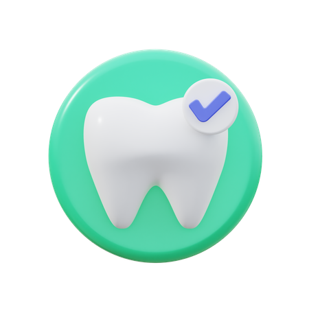 Dente saudável  3D Icon