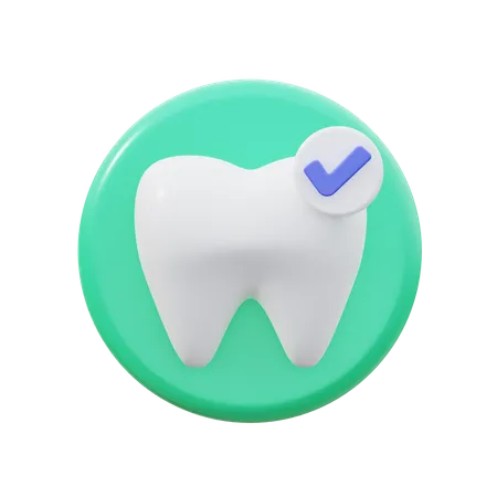 Dente saudável  3D Icon