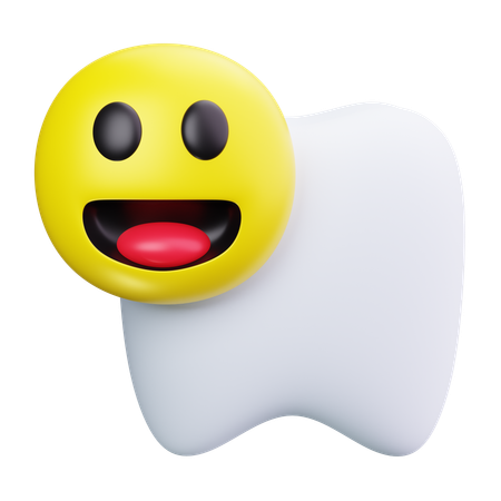 Dente sorridente  3D Icon