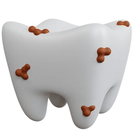 Dente sujo  3D Icon
