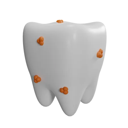 Dente sujo  3D Icon
