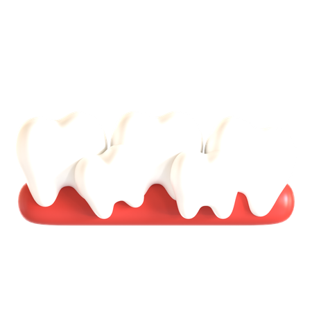 Dentes apinhados  3D Icon