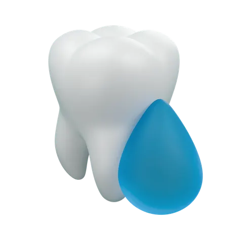 Água nos dentes  3D Icon