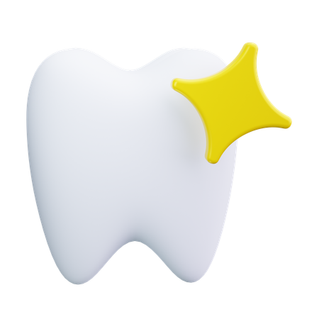 Dentes brilhantes  3D Icon