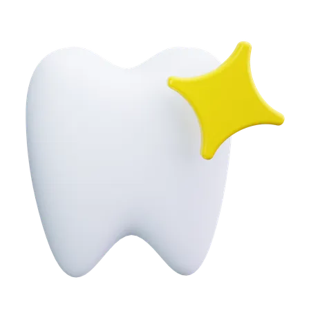 Dentes brilhantes  3D Icon