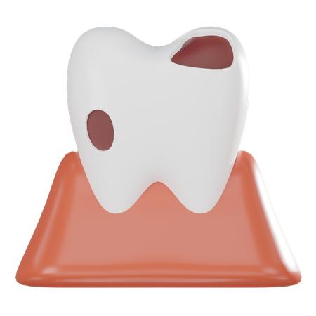 Dentes danificados  3D Icon