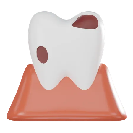 Dentes danificados  3D Icon