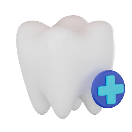 Dentes protegidos  3D Icon